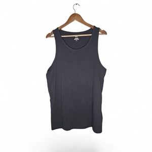 H&M Black Regular Fit Tank Top Size L New With Tags